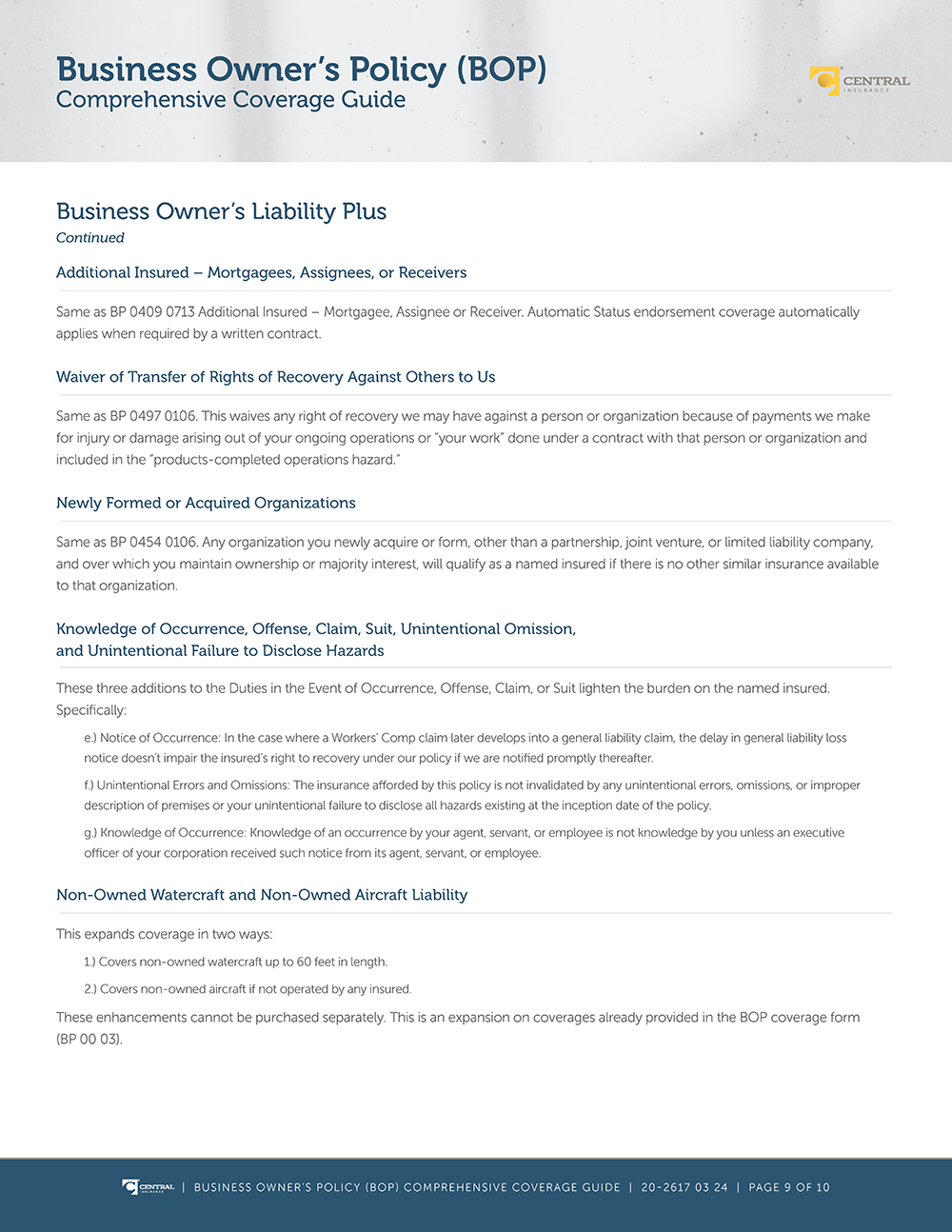 Image - BOP Comprehensive Cov Guide